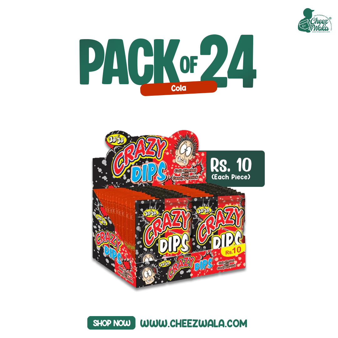 Jojo | Crazy Dips Cola - Pack Of 24 (Rs. 10)