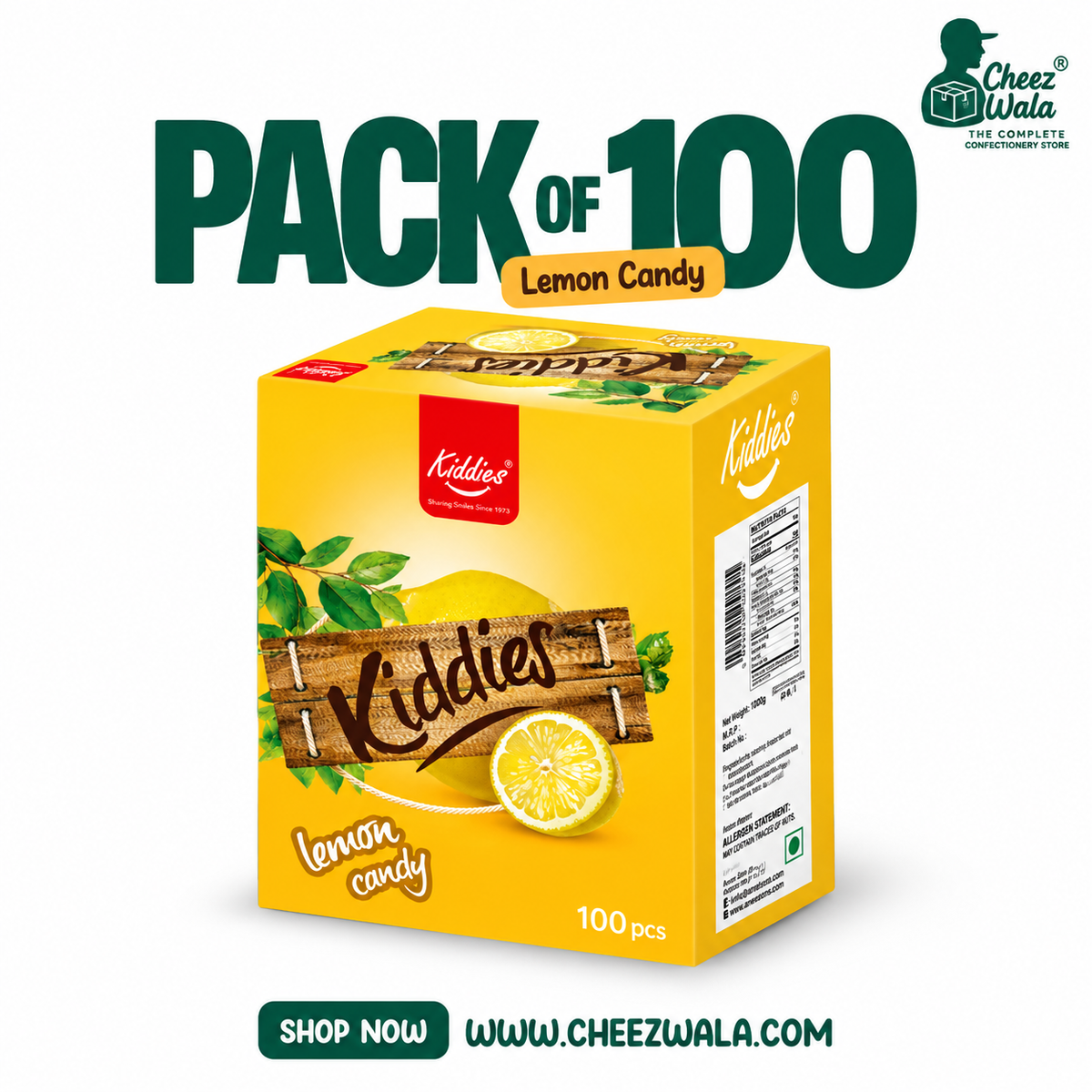 Kiddies | Lemon Candy - Pack of 100