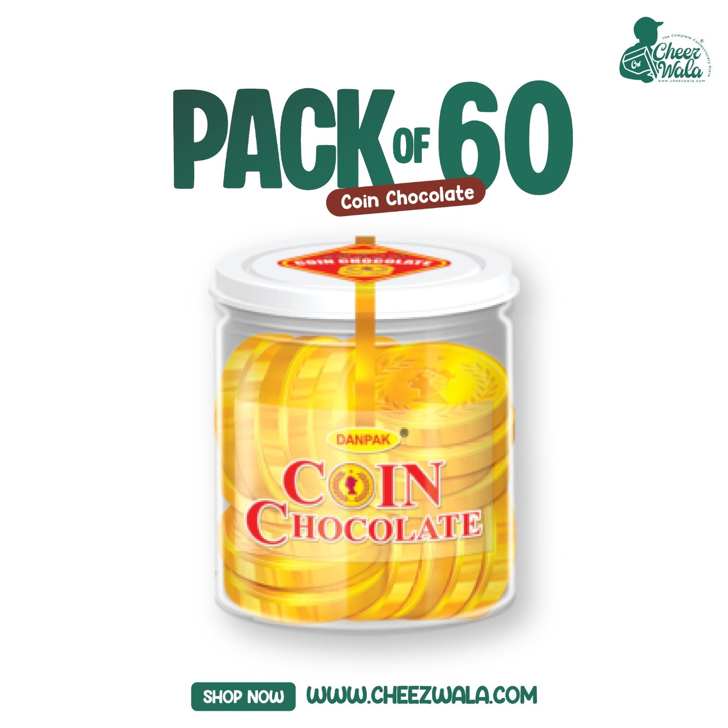 Danpak | Coin Chocolate (Rs. 10) - Pack Of 60