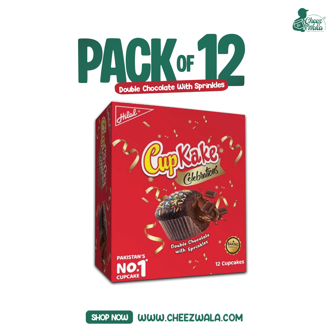 Hilal | Cupkake Double Chocolate With Sprinkles - Pack Of 12