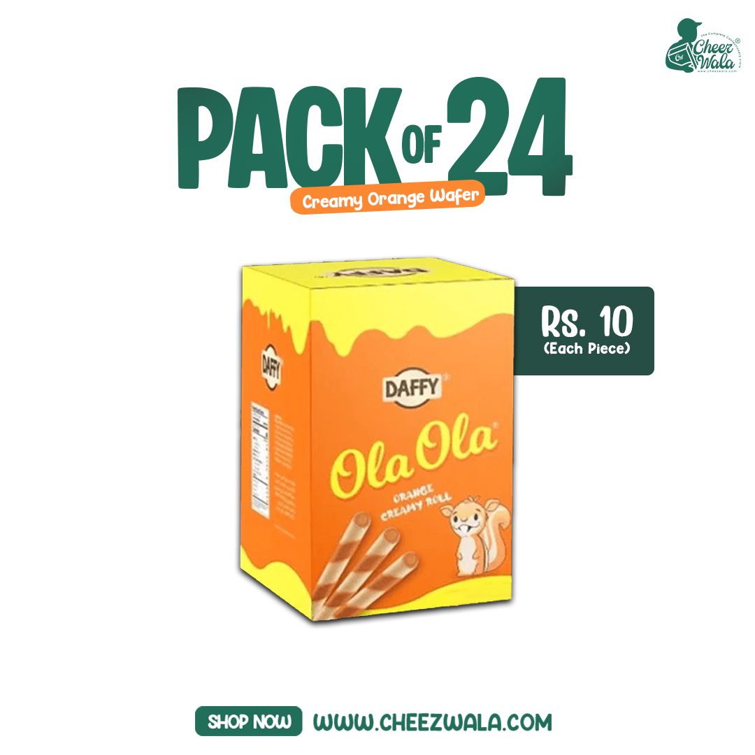 Daffy | Ola Ola Stick Orange - Pack Of 24 (Rs.10)