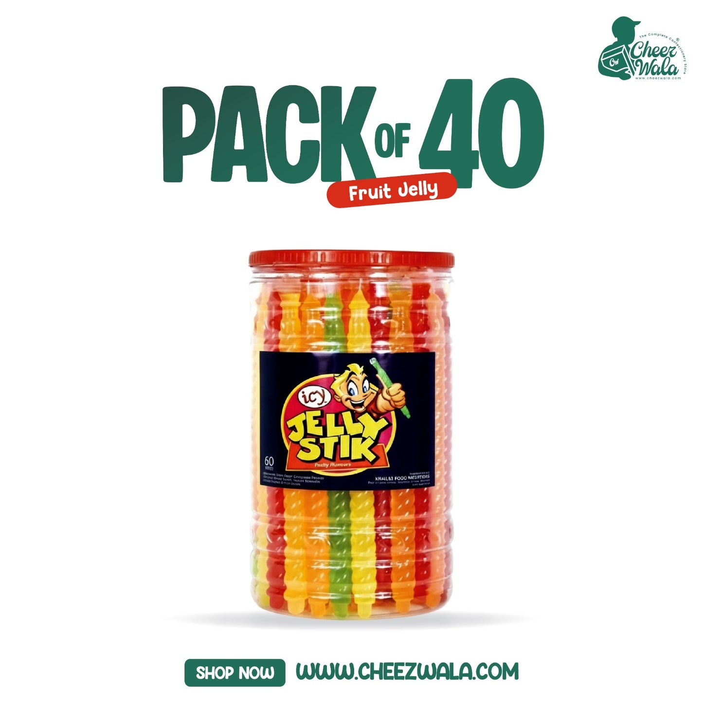 Icy | Jelly Stix - Pack Of 40 (Rs.10)