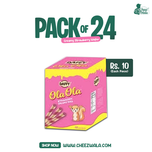 Daffy | Ola Ola Stick Strawberry - Pack of 24 (Rs.10)