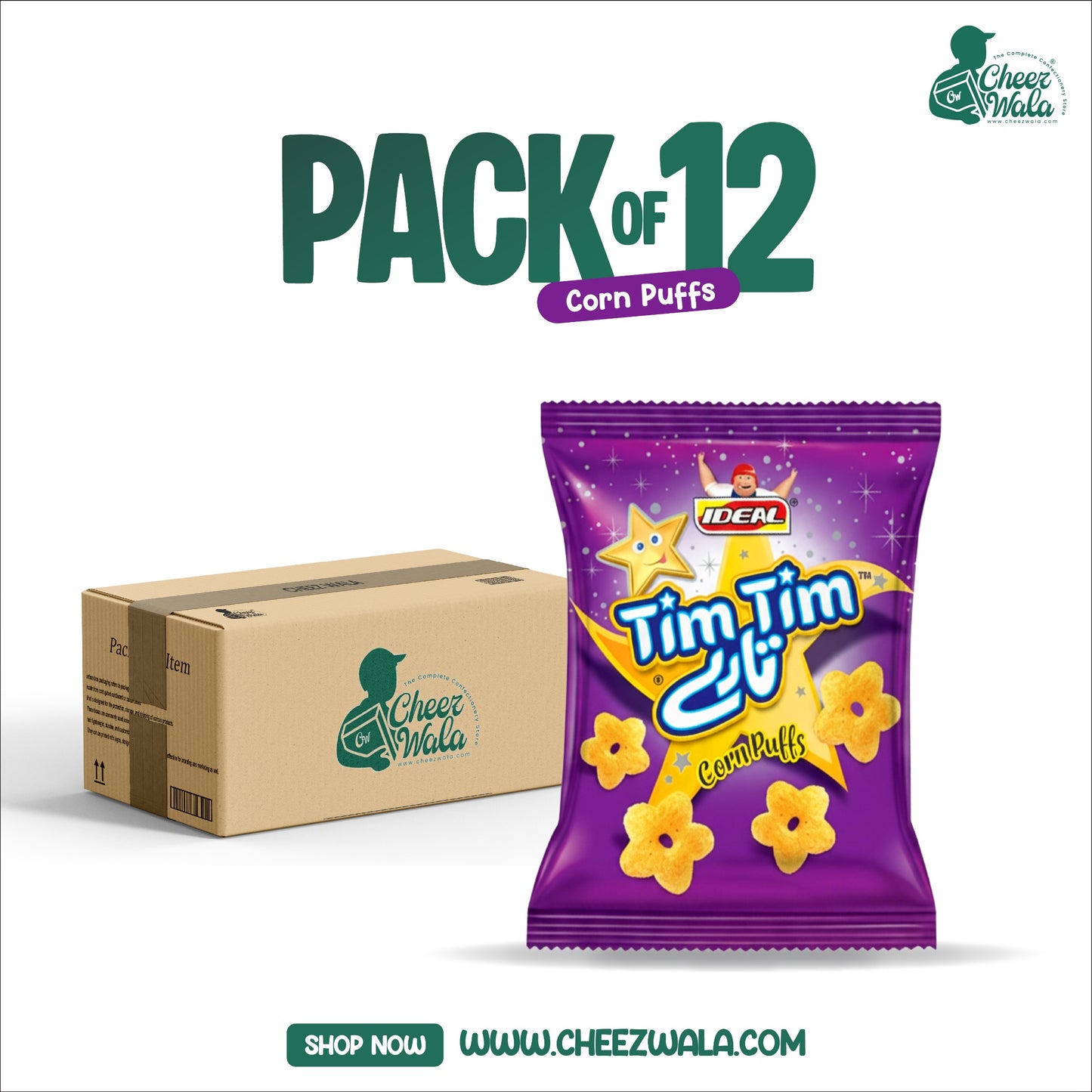 Ideal | Tim Tim Taray Snacks - Pack Of 12