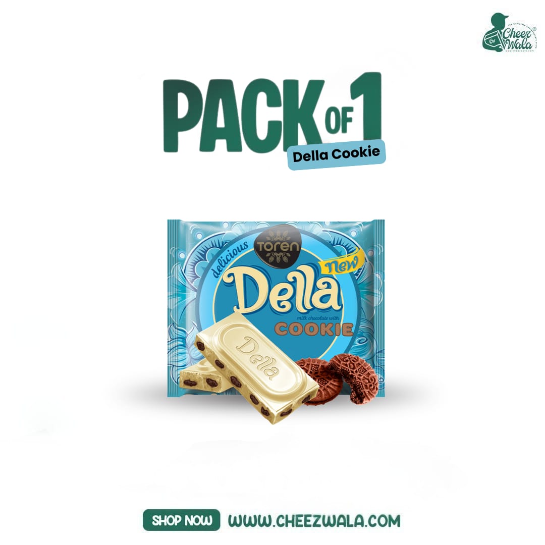 Toren | Della White Milk Chocolate with Cookie - Pack of 01