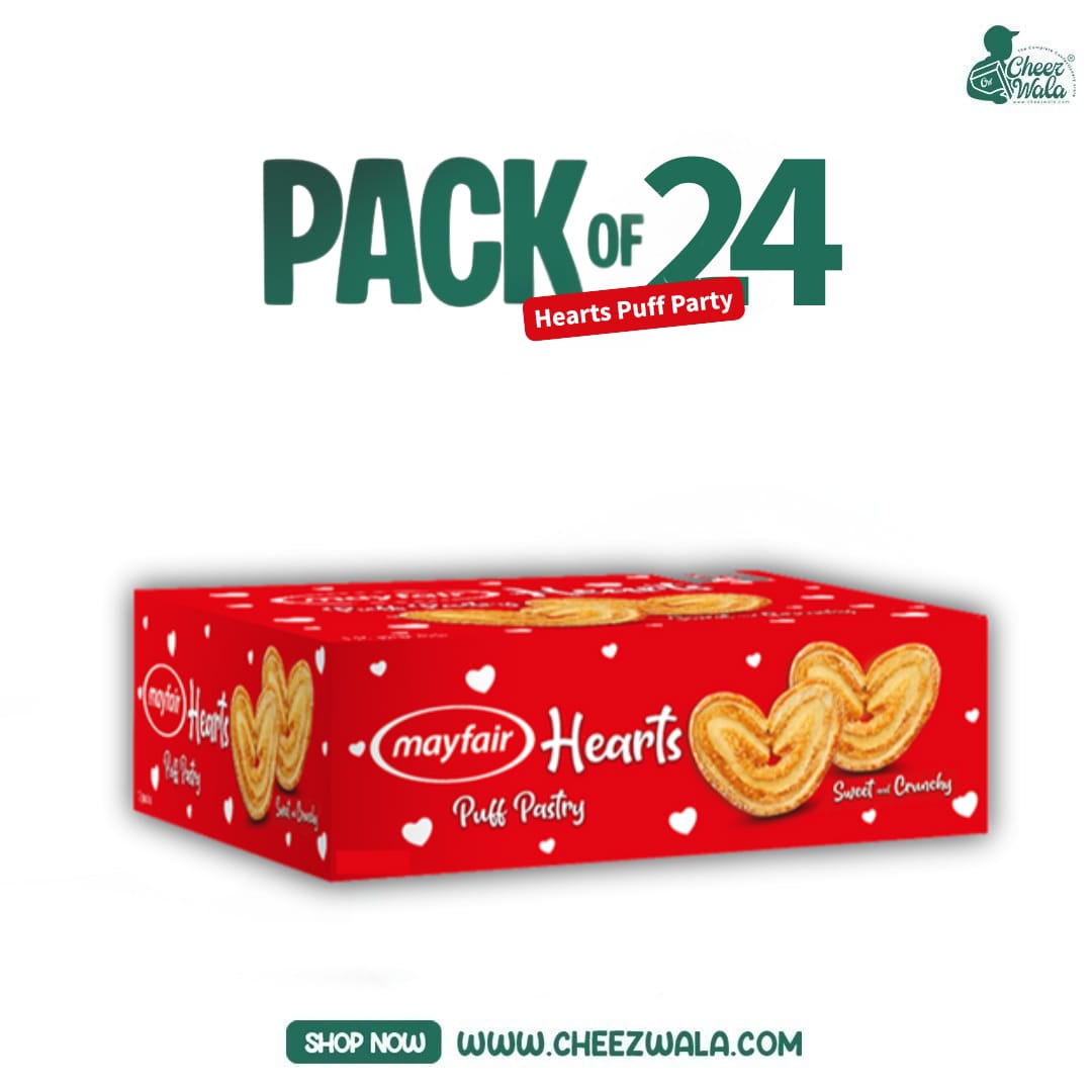Mayfair | Hearts Puff Pastry - Pack Of 24