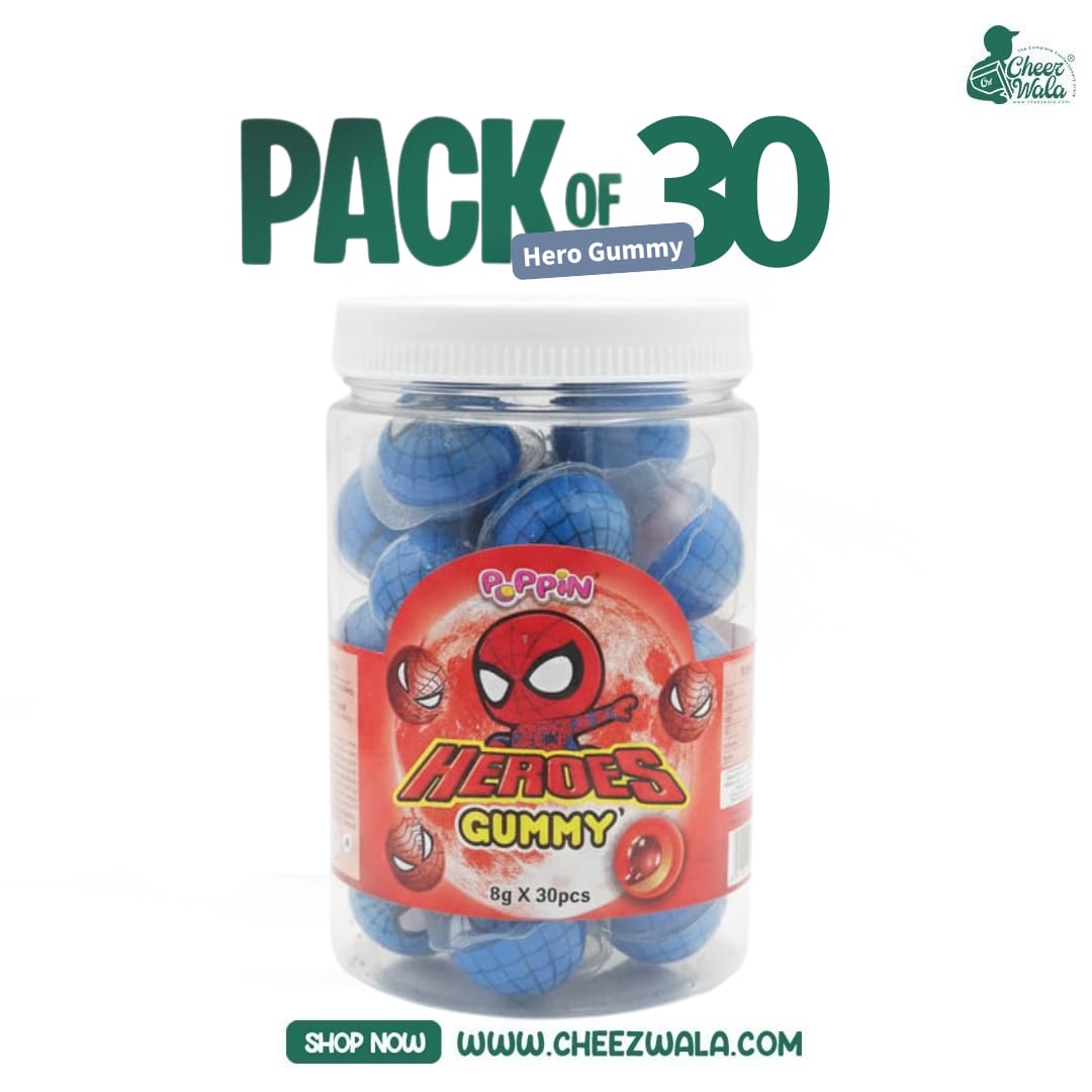 Poppin | Heroes Gummy Jar - Pack of 30
