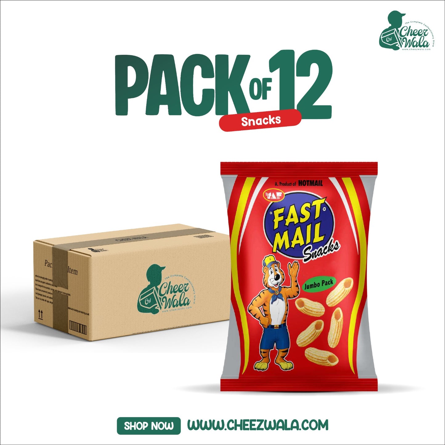 YAF | Fast Mail Red - Pack Of 12