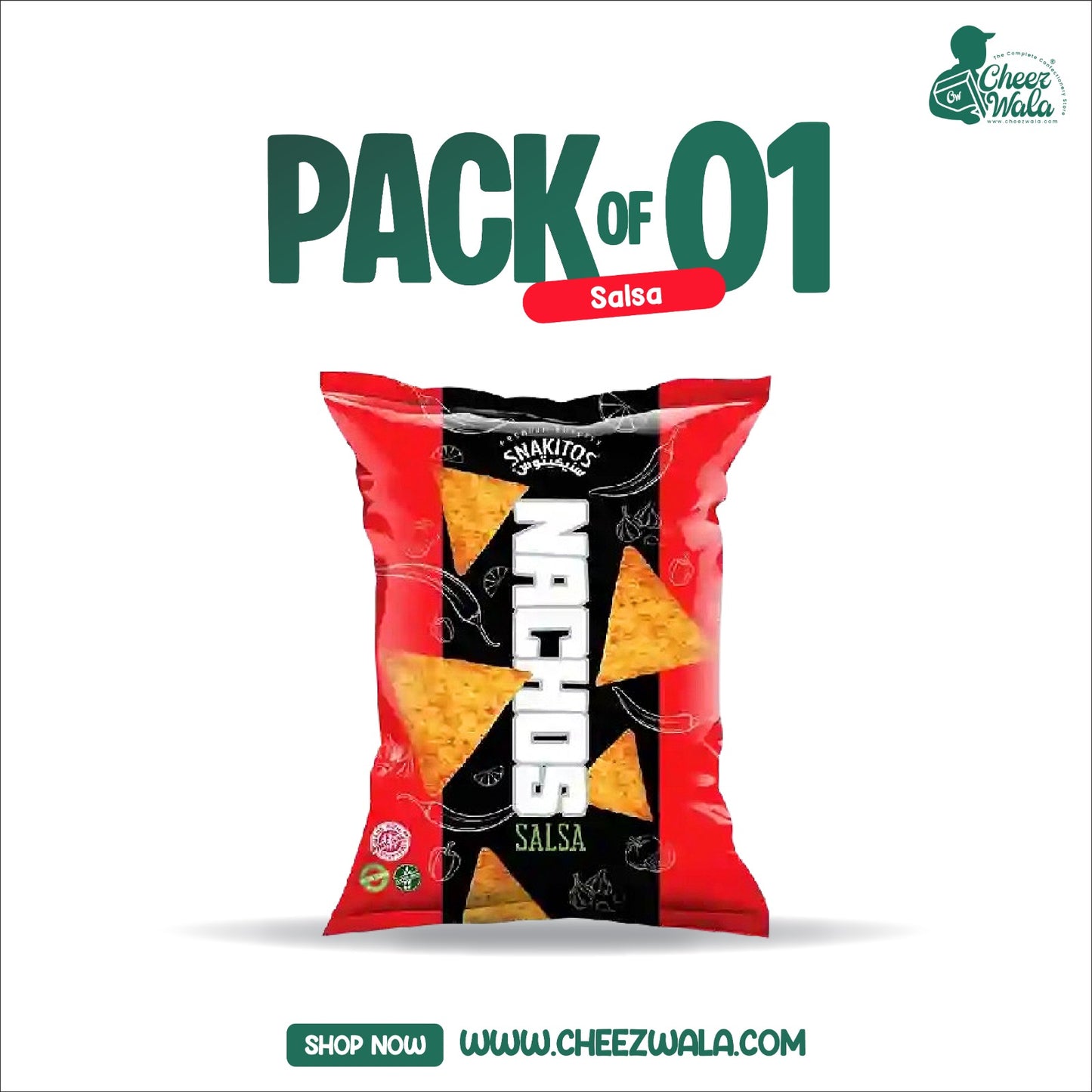 FM | Snakitos Nachos Salsa 50gms - Pack of 01