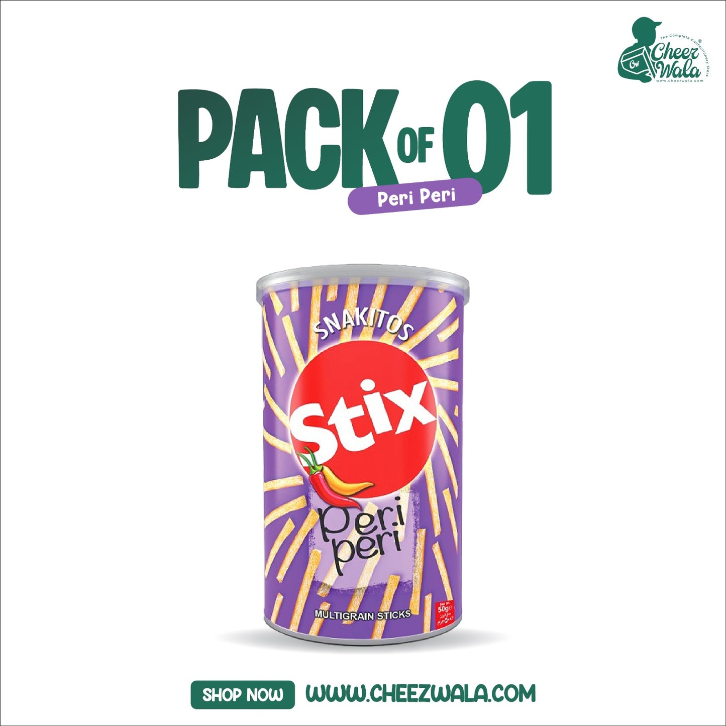 FM | Snakitos Stix Peri Peri - Pack of 01