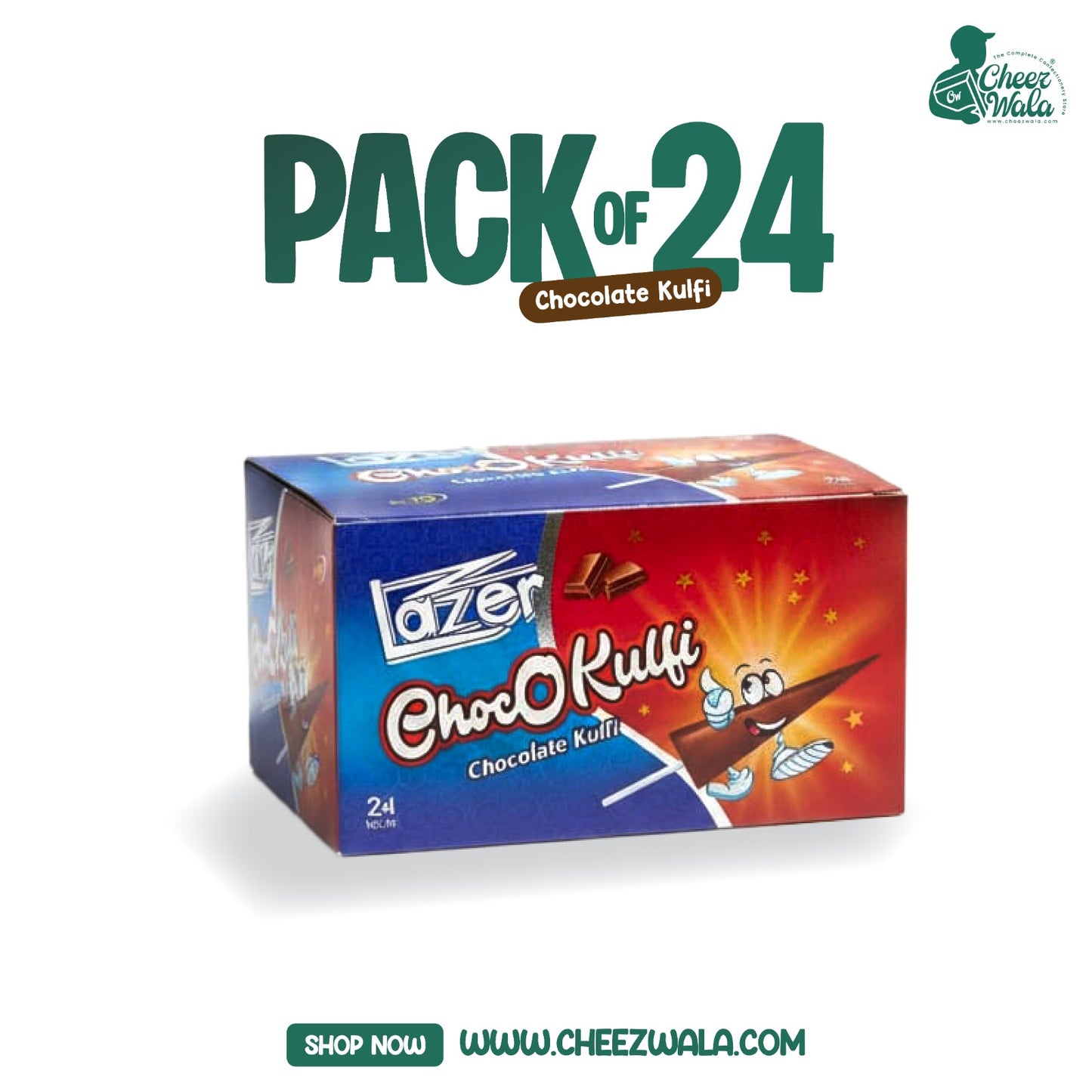 Lazer | ChocO Kulfi Chocolate - Pack of 24