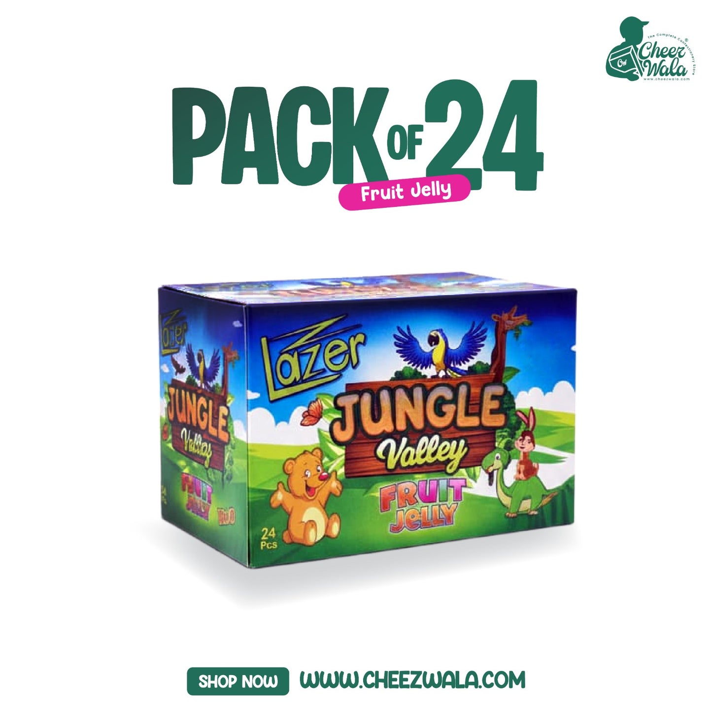 Lazer | Jungle Valley Fruit Jelly - Pack of 24