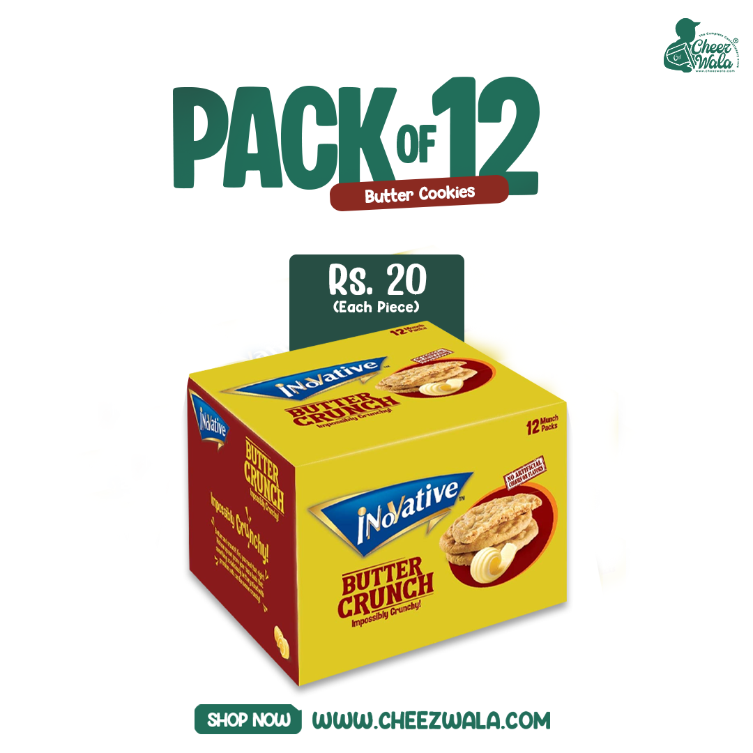 Inovative | Butter Crunch Biscuits - Pack Of 12 (Rs. 20)