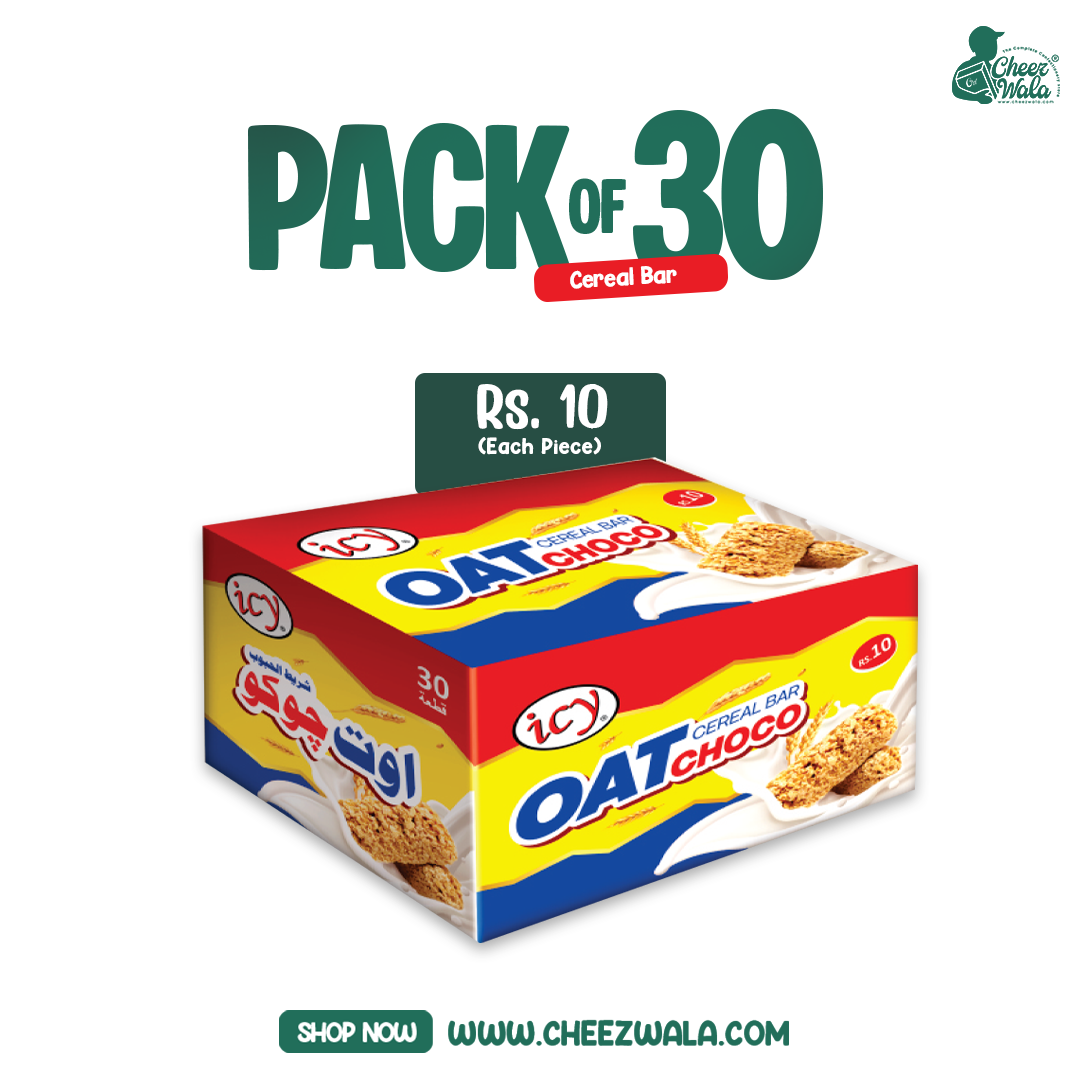 Icy | Oat Choco Cereal Bar - Pack Of 30 (Rs.10)
