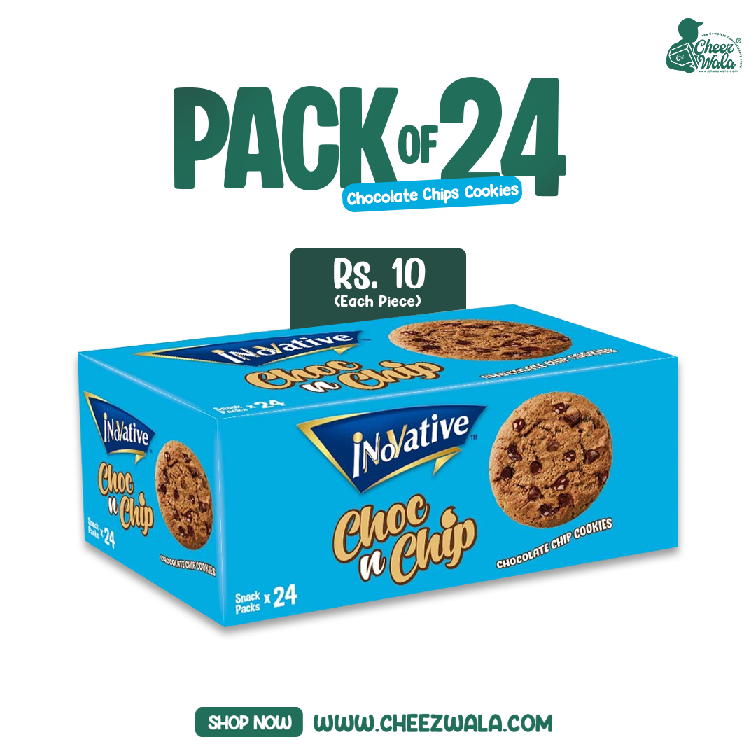Inovative | Choc N Chip Biscuits - Pack Of 24 (Rs. 10)
