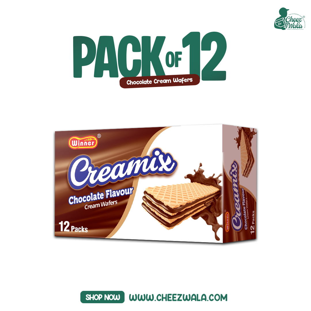 Winner | Creamix Chocolate Cream Wafers - Pack of 12 (Rs. 10)