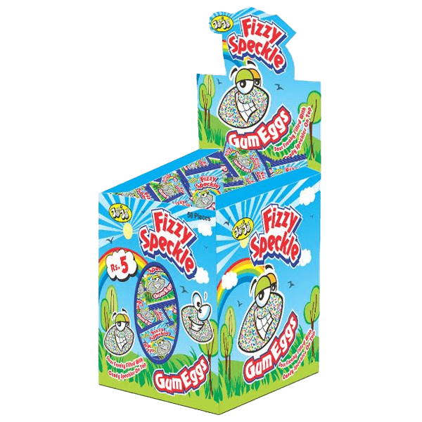 Jojo | Fizzy Speckle Gum Eggs - Pack Of 50 (Rs. 5)