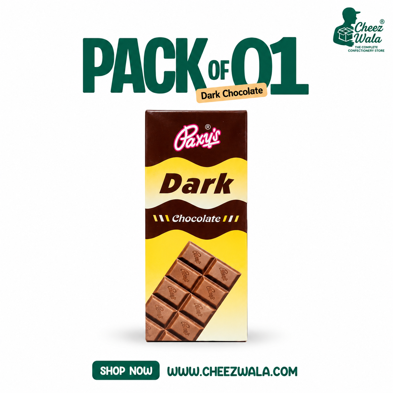 Paxy | Dark Chocolate - Pack of 01