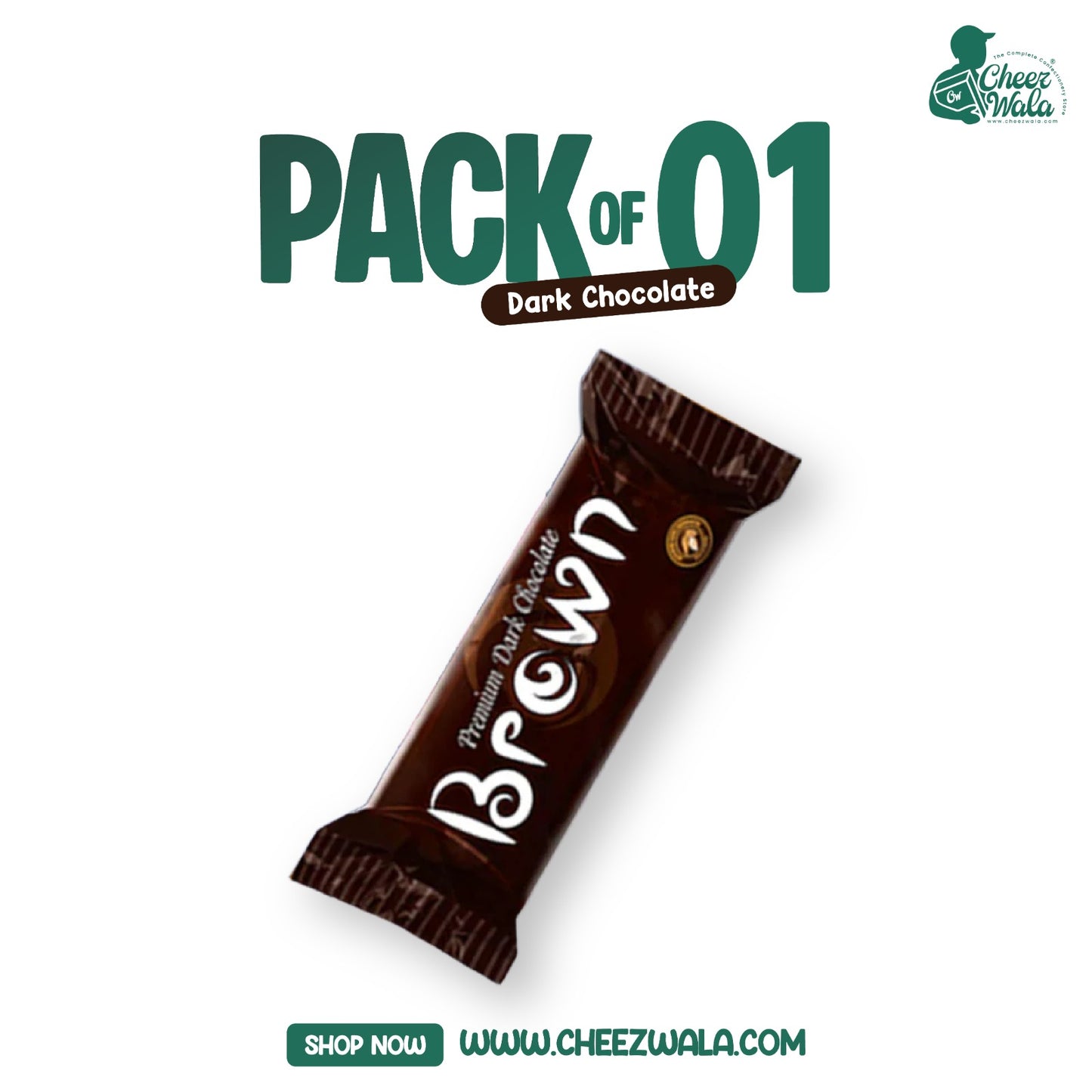 Taste Factory | Brown Dark Chocolate - Pack of 01
