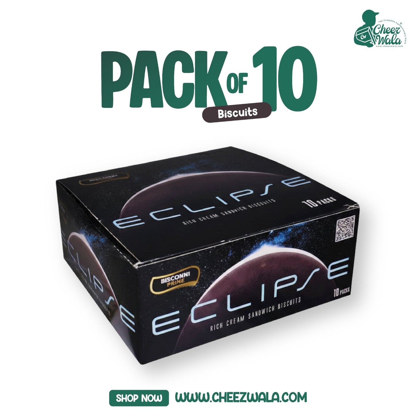 Bisconni | Eclipse Sandwich Biscuit - Pack of 10