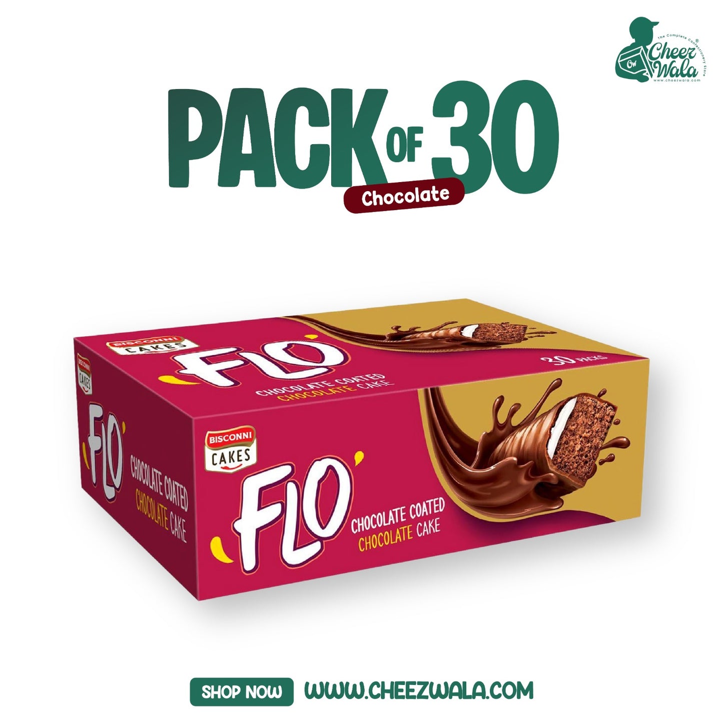 Bisconni | Flo Cake - Pack of 30