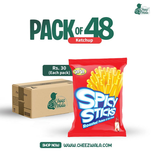 Jojo | Spicy Sticks Ketchup - Pack Of 48 (Rs.30)