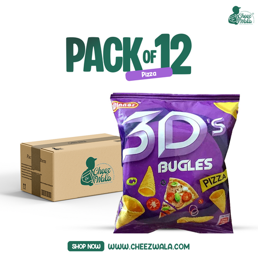 Winner | 3d Bugles Pizza 11gms - Pack of 12