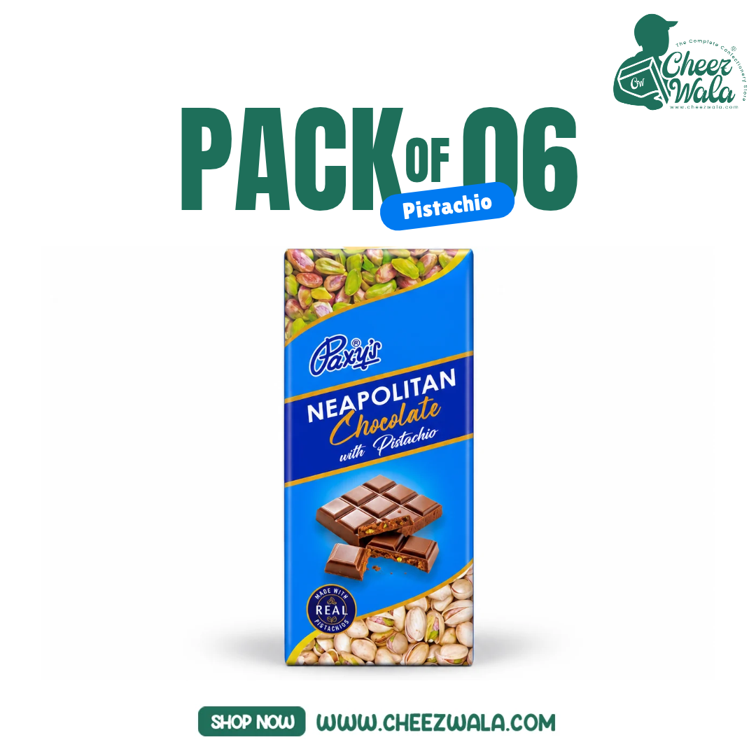 Paxy | Neapolitan Chocolate with Pistachio - Pack of 06