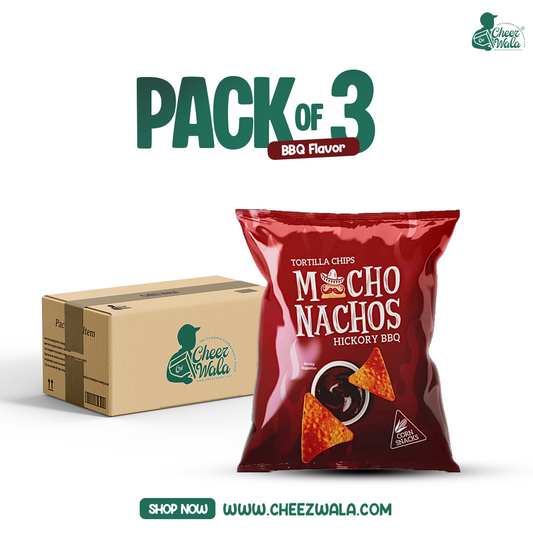 Macho Nachos Hickory BBQ 38gms - Pack of 03