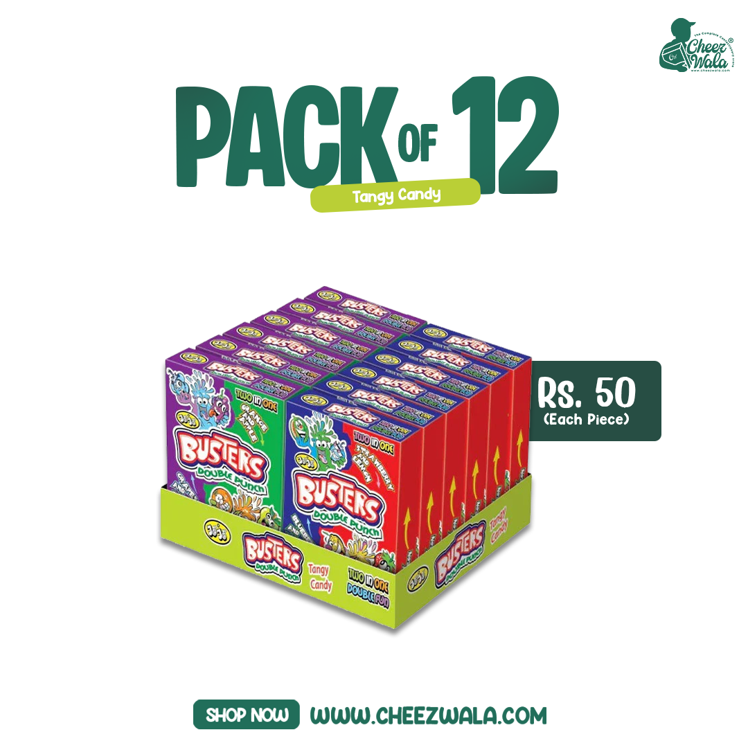 Jojo | Busters Tangy Candy Double Punch - Pack Of 01 (Rs. 150)