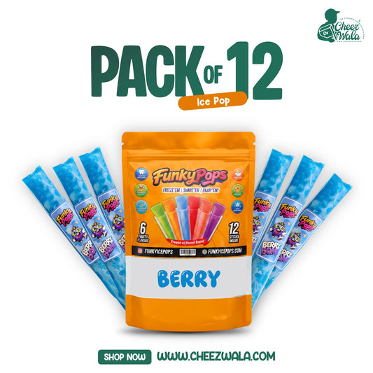 Funky | Ice Pops Blueberry Flavors - Pack of 12