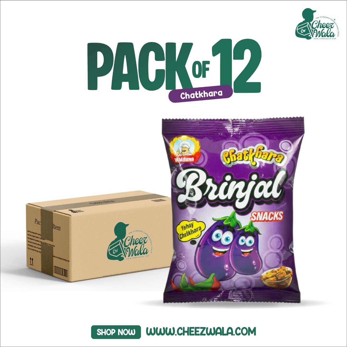 Weldone | Brinjal Chatkhara - Pack Of 12