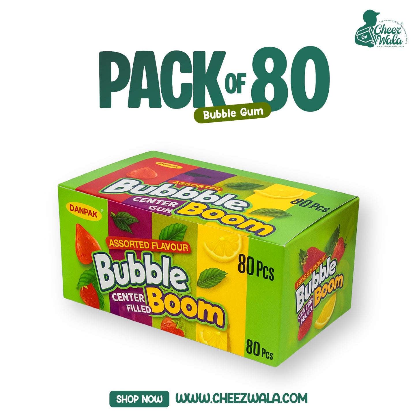 Danpak | Bubble Boom Assorted (Rs. 05) - Pack Of 80