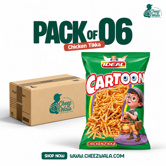 Ideal | Cartoon Chicken Tikka - Pack Of 06