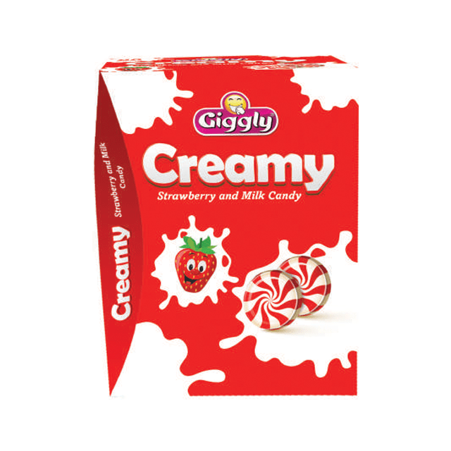 Giggly | Creamy Strawberry - Pack Of 70