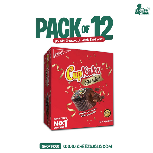 Hilal | Cupkake Double Chocolate With Sprinkles - Pack Of 12