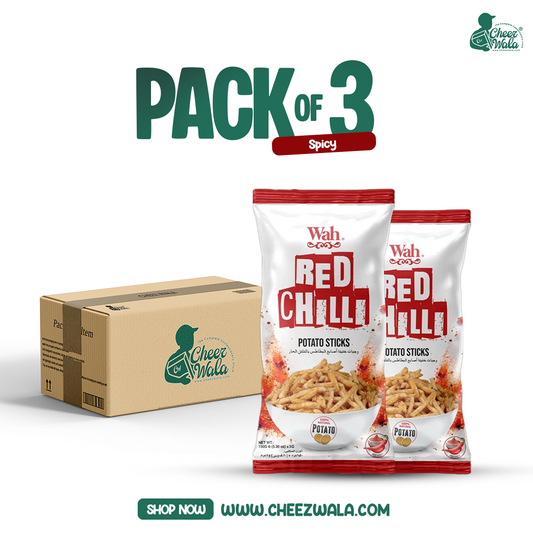 FV | Potato Sticks Red Chilli 30gms - Pack of 03