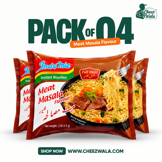 Indomie | Meat Masala Flavor Noodles 120gms - Pack of 04