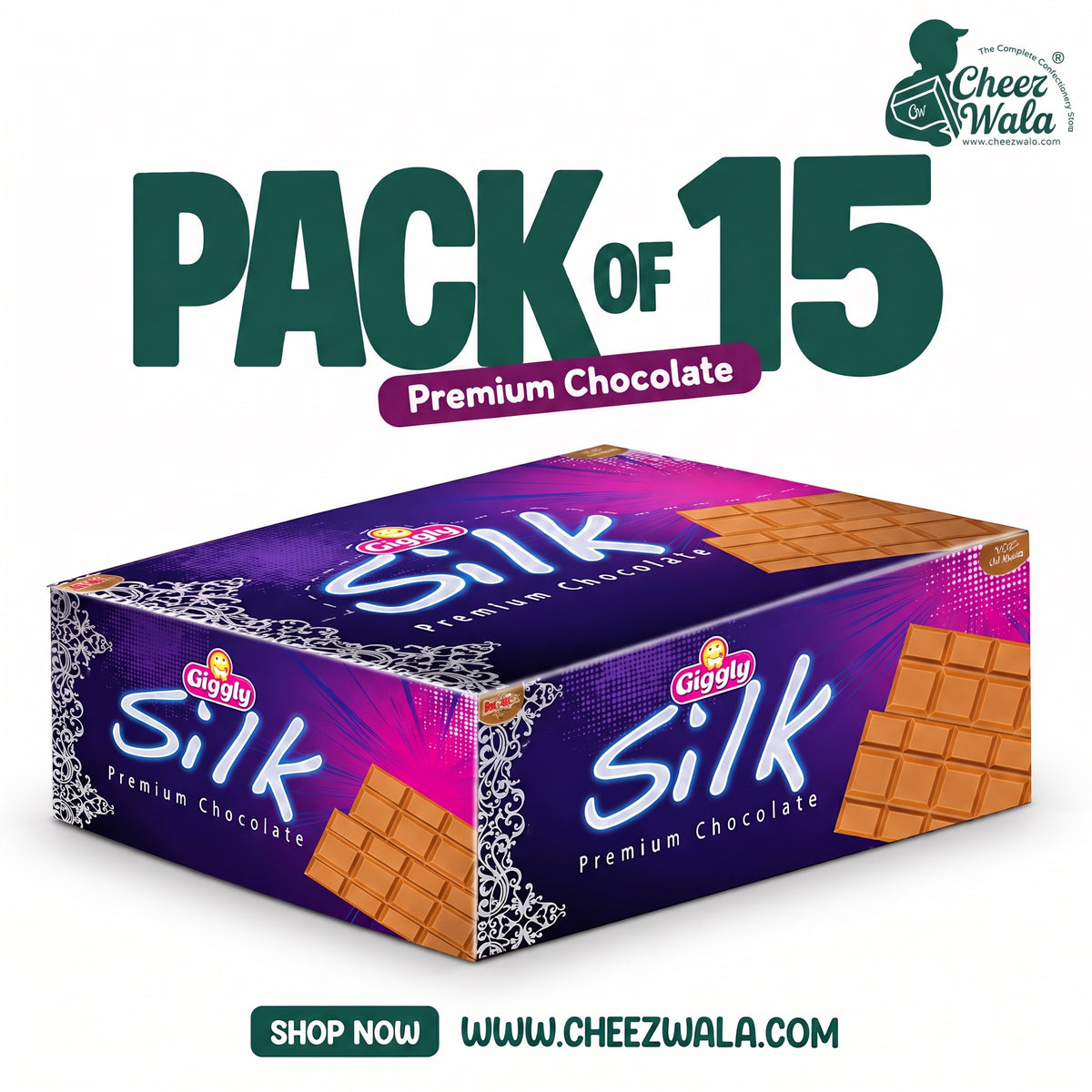 Giggly | Silk Milky Chocolate - Pack Of 15
