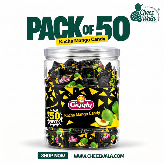 Giggly | Big Tinkle Kacha Mango Candy Jar - Pack of 50