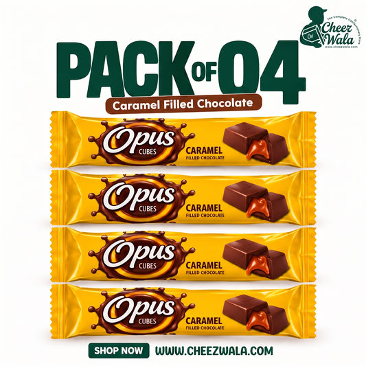 Giggly | Opus Cubes Caramel Filled Chocolate - Pack Of 04