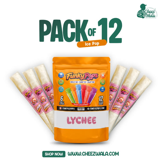 Funky | Ice Pops Lychee Flavors - Pack of 12