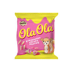 Daffy | Ola Ola Pillow Strawberry - Pack Of 12 (Rs.20)