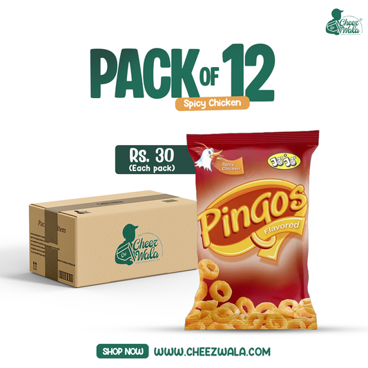 Jojo | Pingos Spicy Chicken - Pack Of 12 (Rs.30)