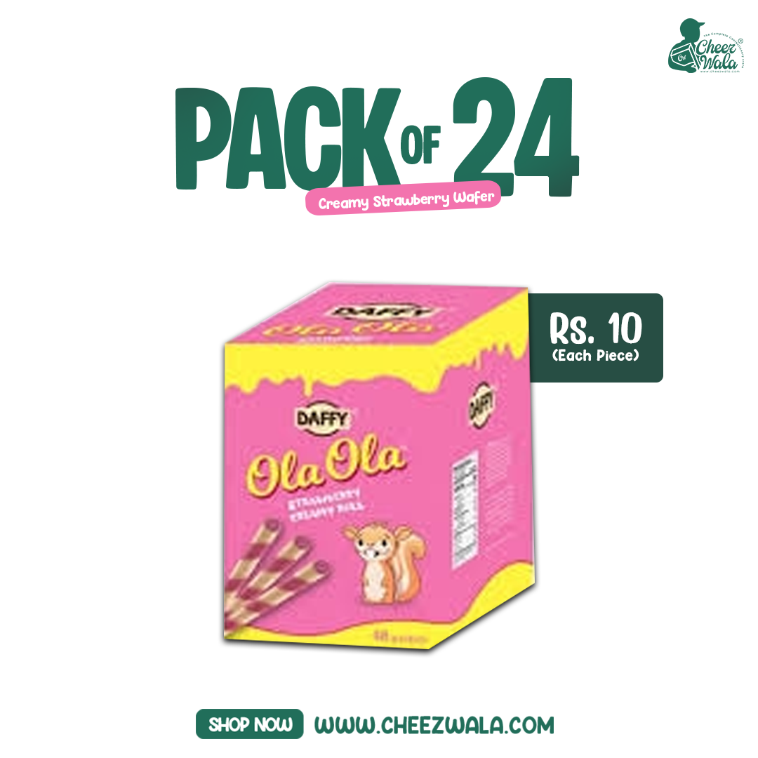Daffy | Ola Ola Stick Strawberry - Pack of 24 (Rs.10)