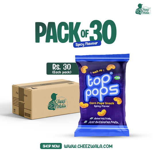 Top Pops Spicy (Blue) - Pack Of 30 (Rs. 30)
