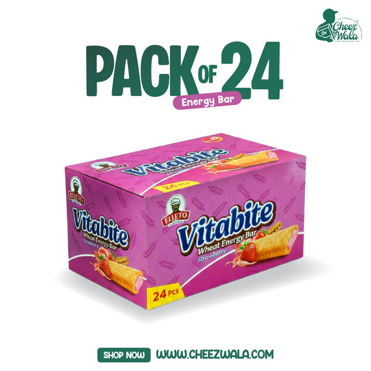 Elleto | Vitabite Strawberry Energy Bar - Pack Of 24 (Rs.10)