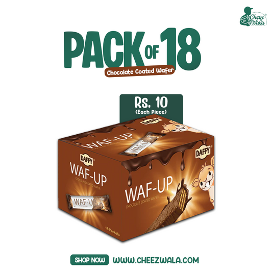 Daffy | Waf-Up Chocolate Coated Wafer - Pack Of 18 (Rs.10)
