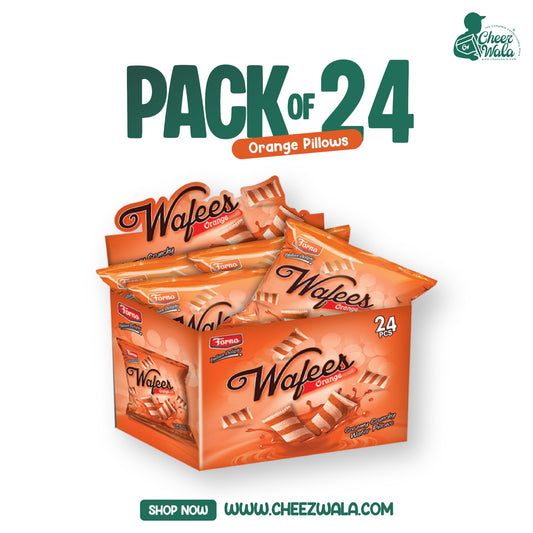 Forno | Wafees Orange Wafers (Rs. 10) - Pack Of 24
