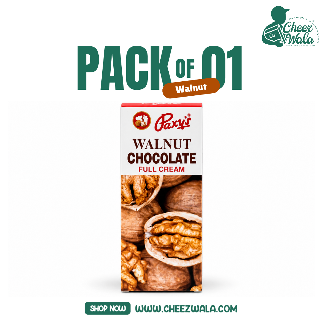 Paxy | Walnut Chocolate Full Cream Bar - Pack of 01